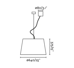 Suspension*Faro Suspension, Windsor, , Ø64cm, H37,5cm - crème
