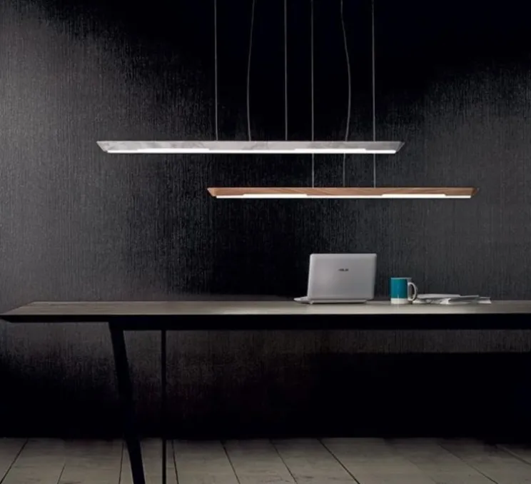 Suspension, Woody, Large, chêne, LED, 3000K, 1582 lm, L106cm, H3cm - Penta