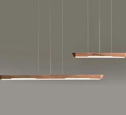 Suspension, Woody, Large, chêne, LED, 3000K, 1582 lm, L106cm, H3cm - Penta