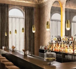 Suspension, YUMA, laiton, Ø11cm, H25,5cm - KDLN