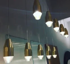 Suspension, YUMA, laiton, Ø11cm, H25,5cm - KDLN