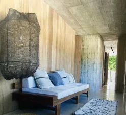 Suspension, Z2 Blond Sisal, noir, Ø67cm, H100cm - Ay Illuminate