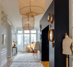 Suspension*Ay Illuminate Suspension, Z2 Blond Sisal Tea, , Ø67cm, H100cm - beige