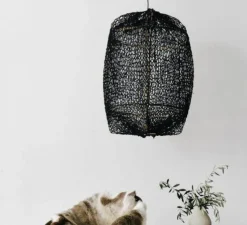 Suspension, Z5 Sisal net, noir, Ø42cm, H57cm - Ay Illuminate