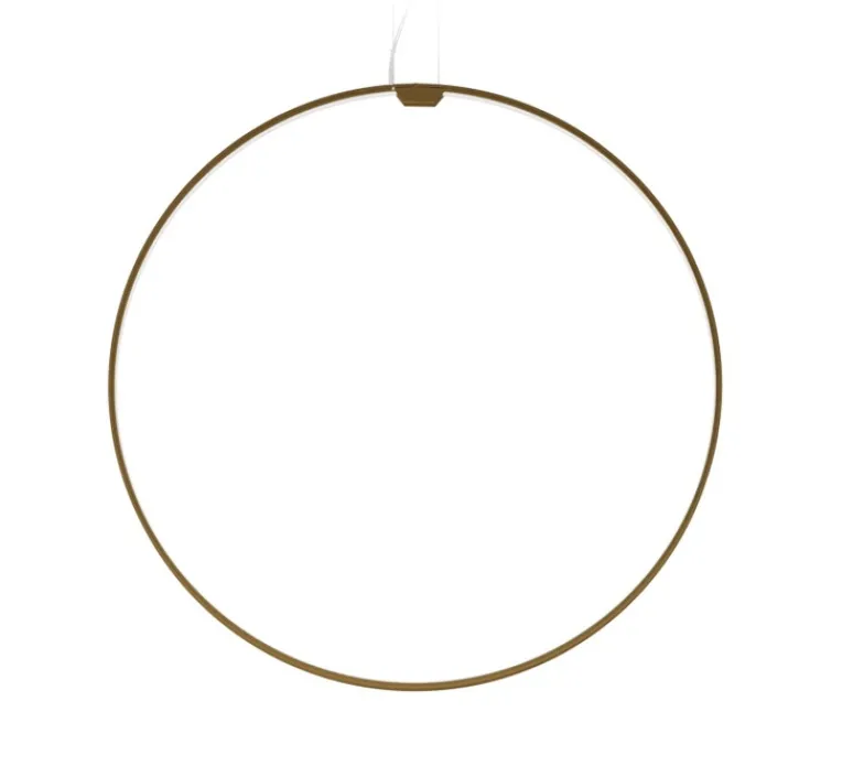 Suspension*Panzeri Suspension, Zero round vertical, , LED, dim, 2700k, 3059 lm, Ø74cm, H5cm - cuivre