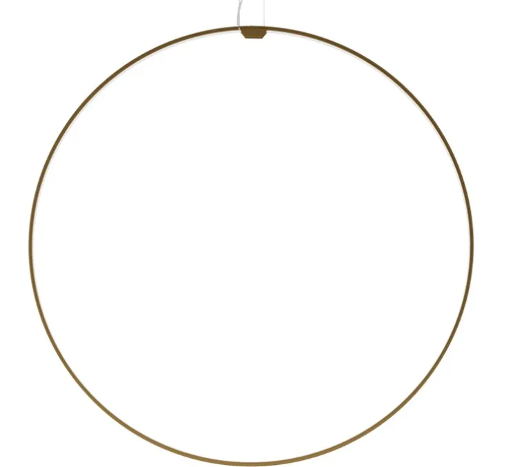 Suspension, Zero round vertical, cuivre, LED, dim, 2700k, 4079 lm, Ø98cm, H5cm - Panzeri