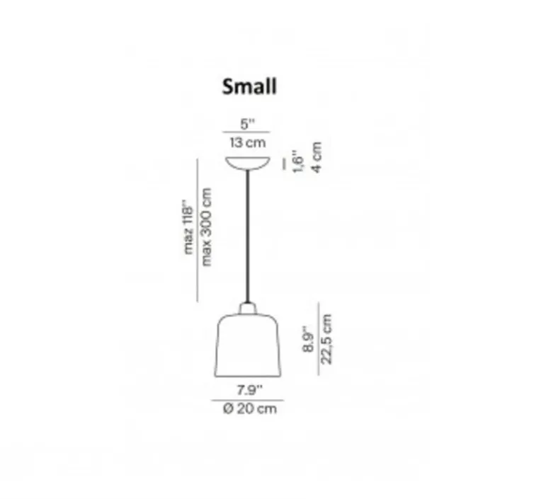 Suspension*Luceplan Suspension, Zile, , Ø20cm, H22,5cm - noir mat