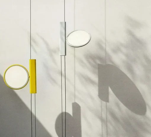 Suspension|Lampadaire*Flos Suspension/lampadaire, OK, , LED, dim, 2700K, 1550 lm, Ø20cm, H27cm - blanc