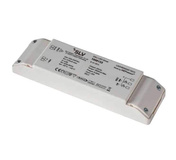 Transformateur, Alimentation 60W, blanc, DALI, L20,2cm, H3cm - SLV