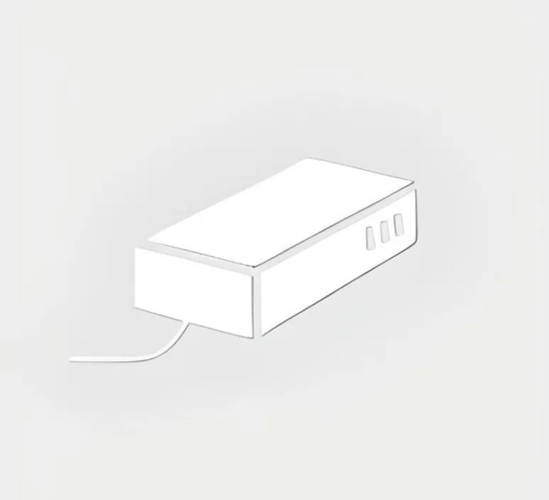 Transformateur*Wever&Ducré Transformateur, 10W, 250mA, 16-29V, variable coupure de phase 10-100%, IP20, 12,2 x 4,1 x 2,3cm - blanc