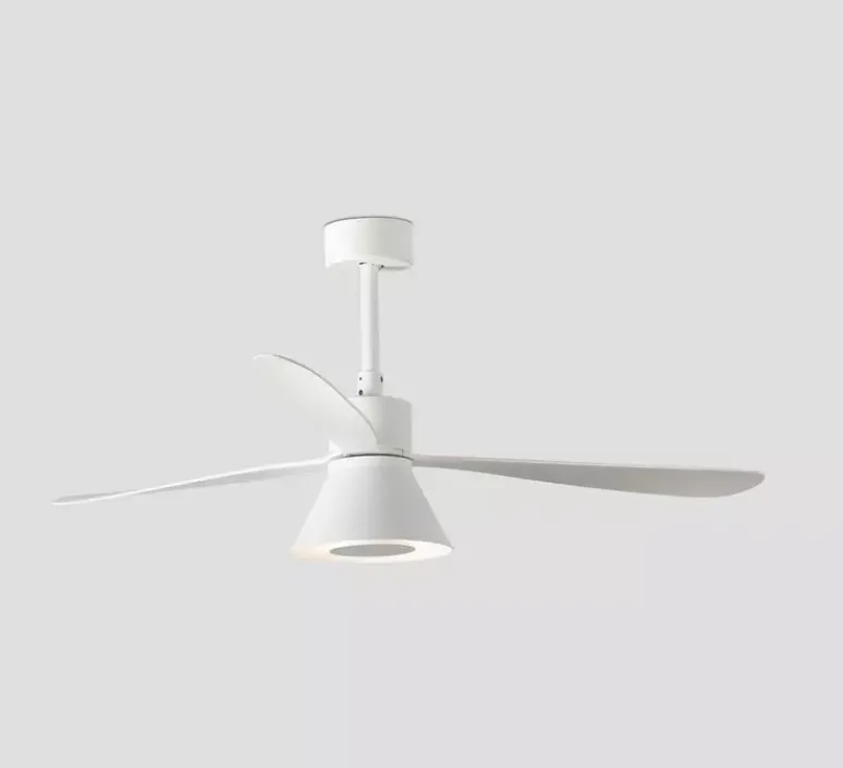 Plafonnier & Spot*Faro Ventilateur lumineux, Amelia L Cone, , LED, dim, 2700 - 4350 - 6000K, 1300 lm, Ø132cm, H43cm - blanc