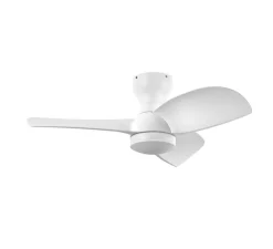 Ventilateur lumineux, Creta, été/hiver, blanc, LED, dim, 3000 / 4000 / 6000K, 2400 lm, Ø91,5cm, H27,7cm - MDC