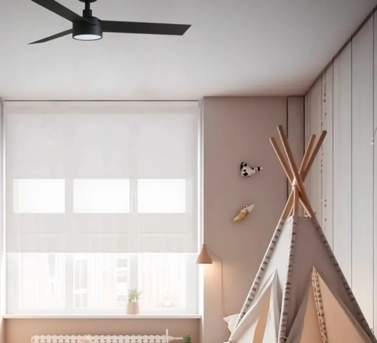 Plafonnier & Spot|Enfants*Faro Ventilateur lumineux, CRUISER S, été/hiver, DC Motor, , LED, 2700-6500K, 831lm, Ø106cm, H27,6cm - noir mat