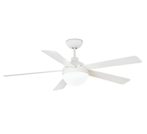ventilateur lumineux, IZARO, été/hiver, DC Motor, blanc, LED, 3000K, 850lm, Ø132cm, H42cm - Faro