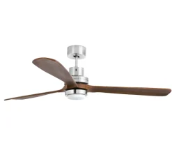 Plafonnier & Spot*Faro Ventilateur lumineux, LANTAU-G, été/hiver, , LED, 3000K, 500lm, Ø168cm, H41cm - nickel mat