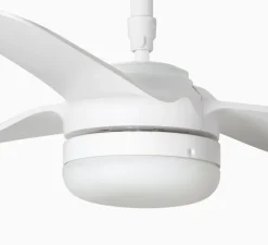Plafonnier & Spot*Faro Ventilateur lumineux, Punt M, , LED, dim, 3000 - 4200 - 6500K, 723 lm, Ø130cm, H32,2cm - blanc