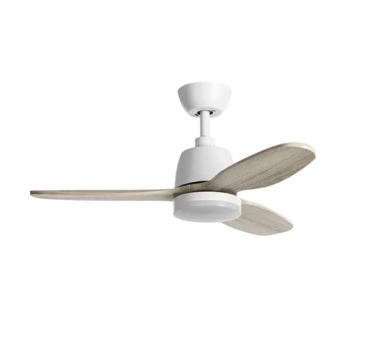 Plafonnier & Spot*MDC Ventilateur lumineux, Sydney, été/hiver, , LED, dim, 3000 / 4000 / 6000K, 2400 lm, Ø119,4cm, H47,5cm - blanc mat, blanc grisé