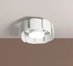 Plafonnier & Spot*MDC Ventilateur lumineux, Venti Snail, été/hiver, , LED, dim, 3000 / 4000 / 6000K, 2000 lm, Ø42cm, H19cm - blanc