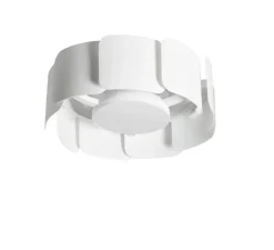 Plafonnier & Spot*MDC Ventilateur lumineux, Venti Snail, été/hiver, , LED, dim, 3000 / 4000 / 6000K, 2000 lm, Ø42cm, H19cm - blanc