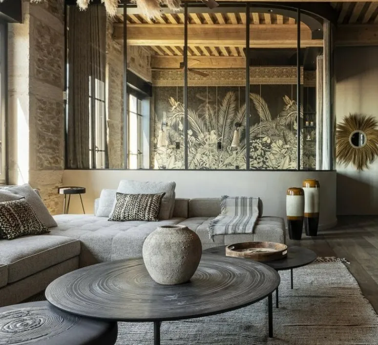 Plafonnier & Spot*Faro Ventilateur, plafonnier, lumineux, Poros, été/hiver, , 15W, 2700K 850Lm, Ø132cm, H37cm - blanc