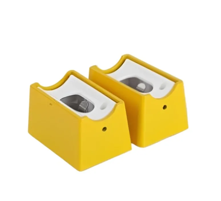 Accessoires*Zangra 2x Bases, S14s, applique, tube, , L7cm, H4cm, L4,5cm - jaune